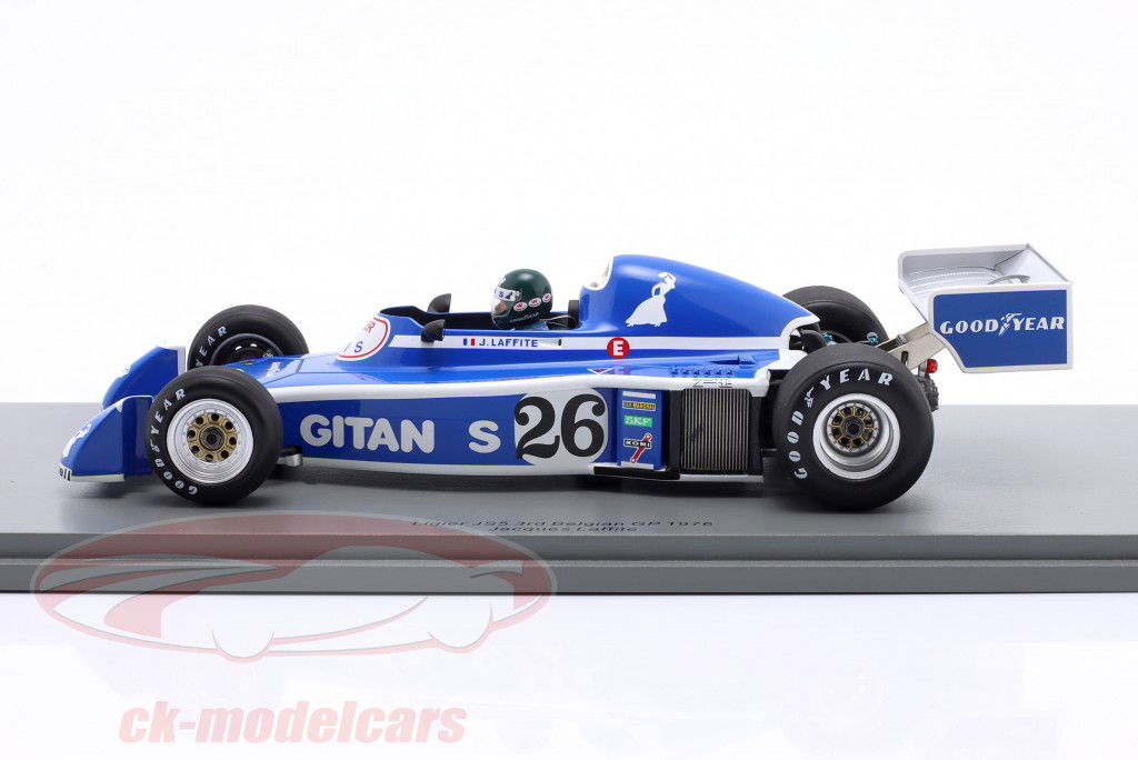 Jacques Laffite Ligier JS5 #26 3rd Belgium GP Formula 1 1976 1:18 Spark