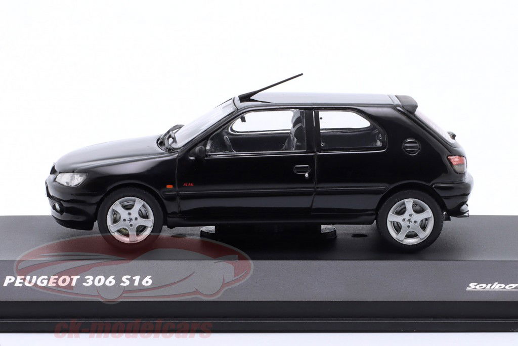 Peugeot 306 (S16) Baujahr 1994 onyxschwarz 1:43 Solido