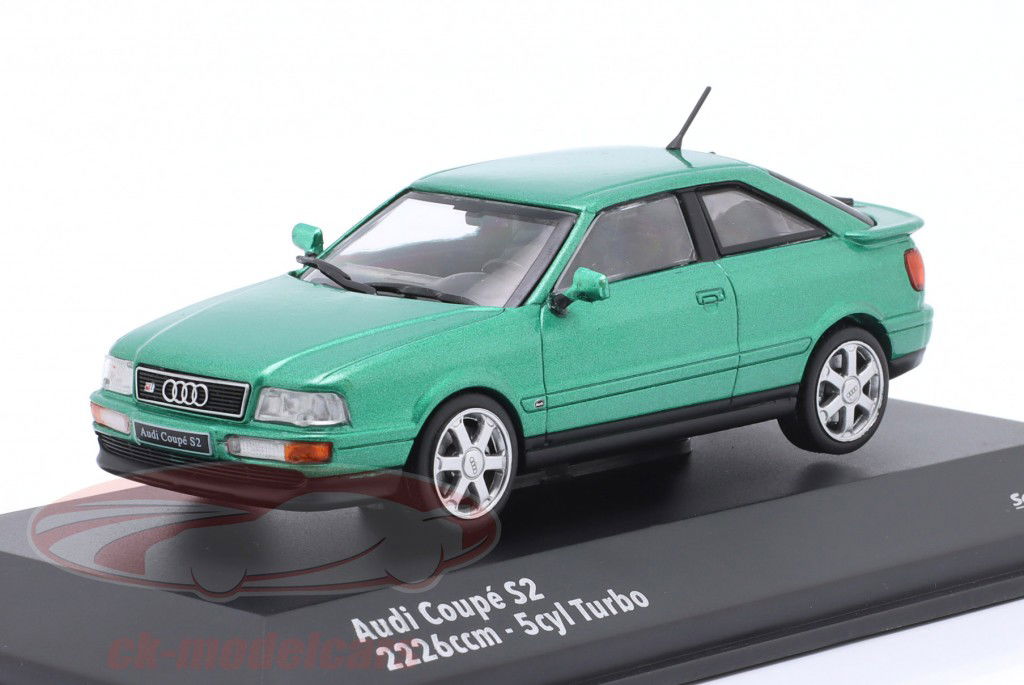 Audi Coupe S2 Année de construction 1994 cricket vert 1:43 Solido