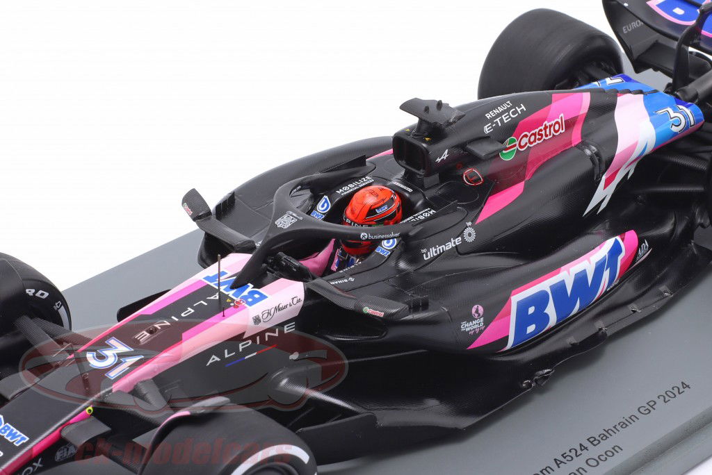 Esteban Ocon Alpine A524 #31 Bahrain GP formel 1 2024 1:18 Spark