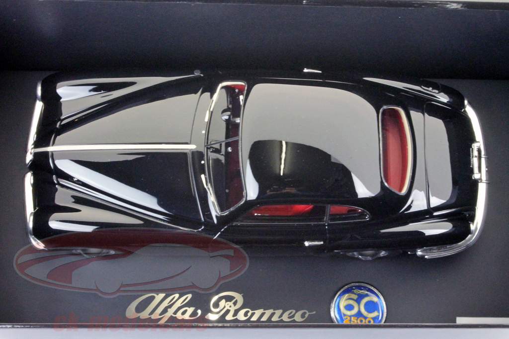 Alfa Romeo 6C 2500 SS Villa d'Este, construit en 1951, noir / noir BBR 1:18