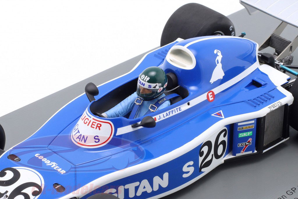 Jacques Laffite Ligier JS5 #26 3rd Belgium GP Formula 1 1976 1:18 Spark