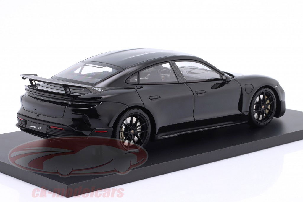 Porsche Taycan Turbo GT Baujahr 2024 schwarz 1:18 Minichamps