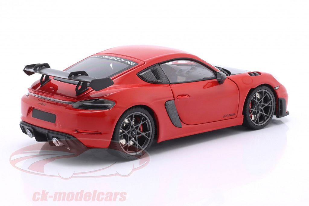 Porsche Cayman GT4 RS 魏斯阿赫套件 2024 红色的 1:18 Minichamps