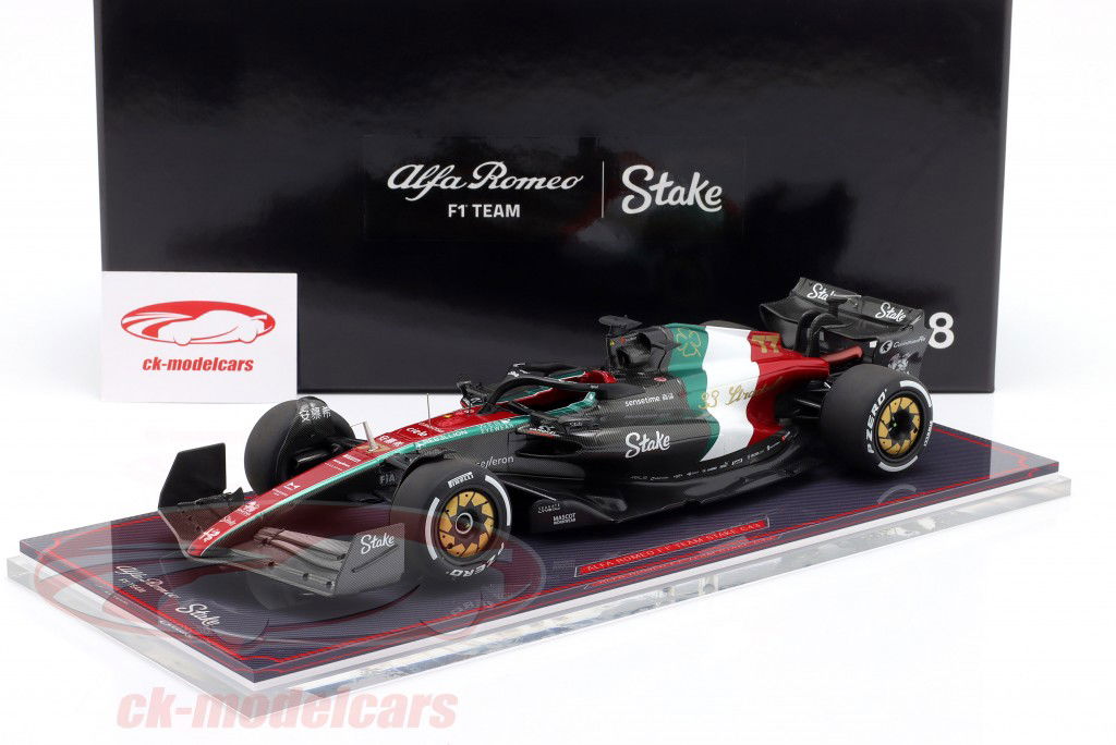 ミニチャンプス アルファ ロメオ C43 #77 2023 1/18 NZG 1:18 Valtteri Bottas Alfa Romeo C43 #77 Italian GP