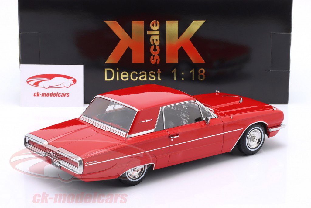Ford Thunderbird Hardtop Coupe Bouwjaar 1966 rood 1:18 KK-Scale