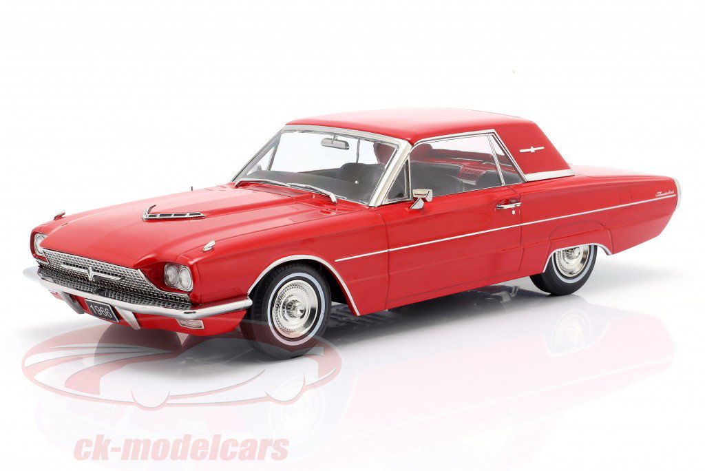 Ford Thunderbird Hardtop Coupe Bouwjaar 1966 rood 1:18 KK-Scale