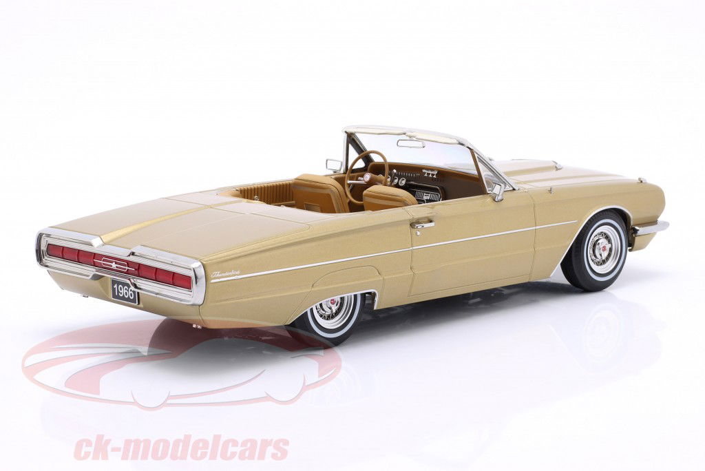 Ford Thunderbird コンバーチブル 建設年 1966 金 メタリック 1:18 KK-Scale