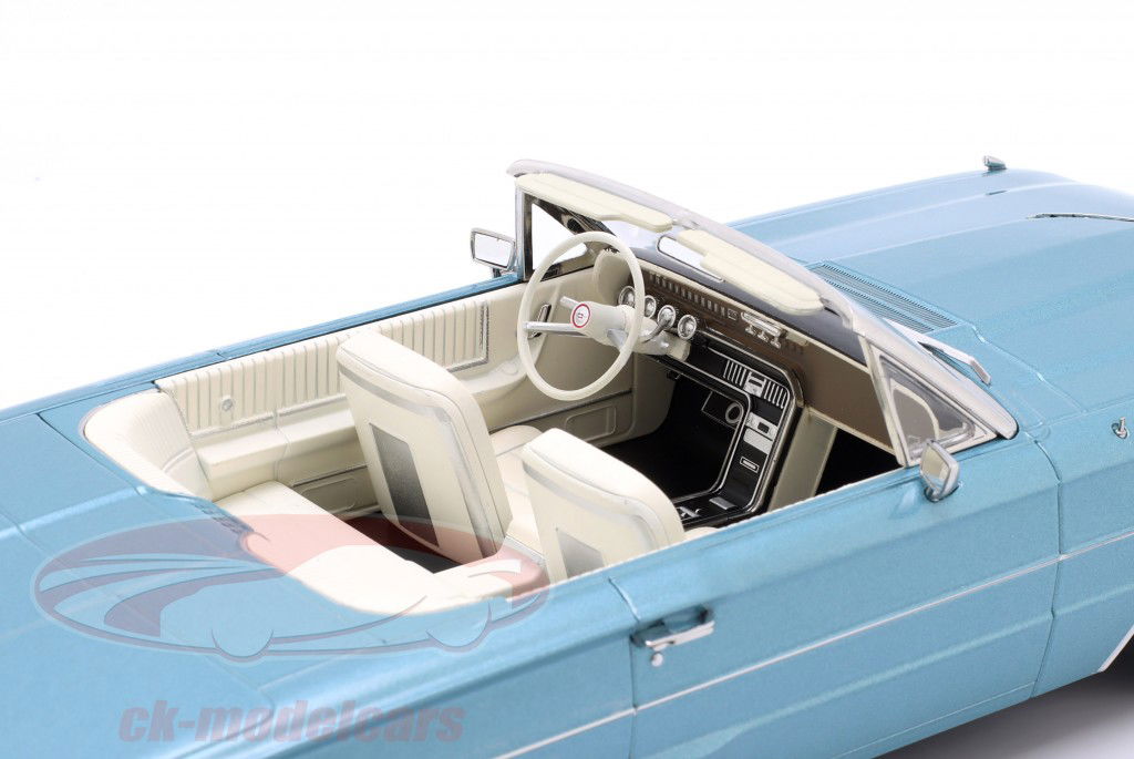 Ford Thunderbird 敞篷车 建造年份 1966 浅蓝色 金属 1:18 KK-Scale