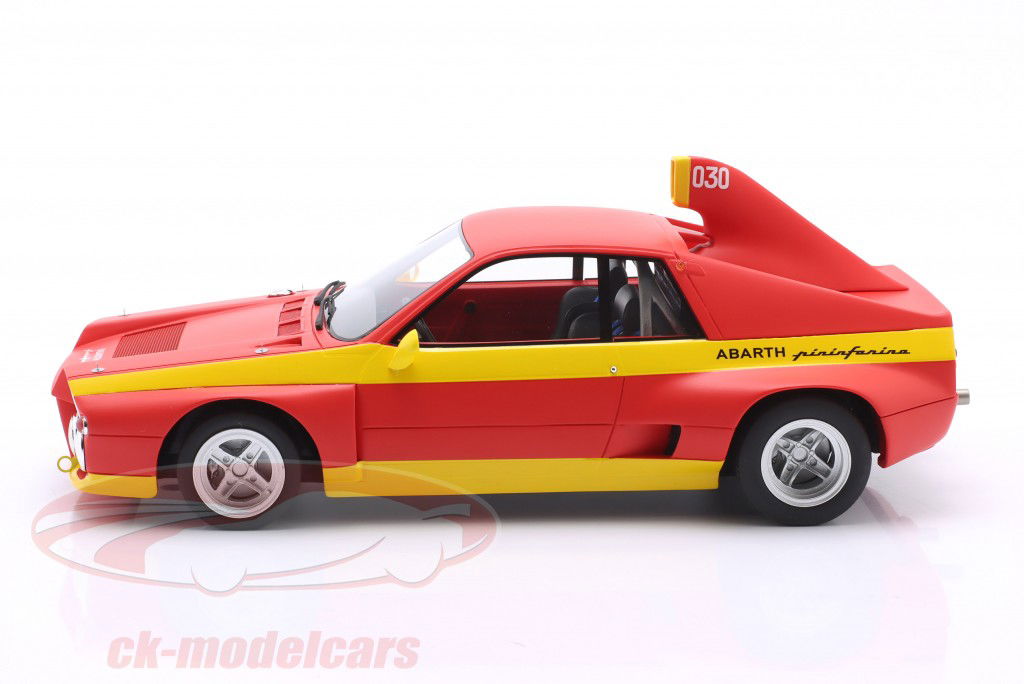 Fiat Abarth SE030 Pininfarina Road Test 1974 chato vermelho / amarelo 1:18 MAXIMA