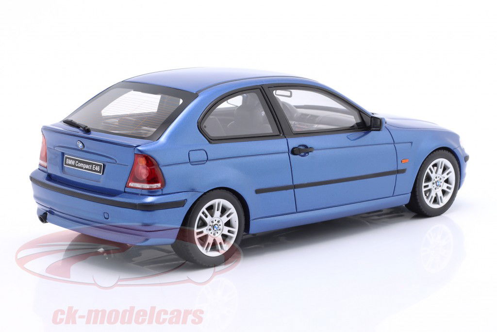 BMW 318 TI Compact (E46) Byggeår 2002 Estoril blå 1:18 OttOmobile