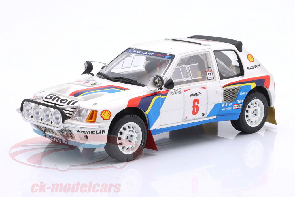 Peugeot 205 T16 #6 7e Safari Rallye 1985 Salonen, Harjanne 1:18 OttOmobile