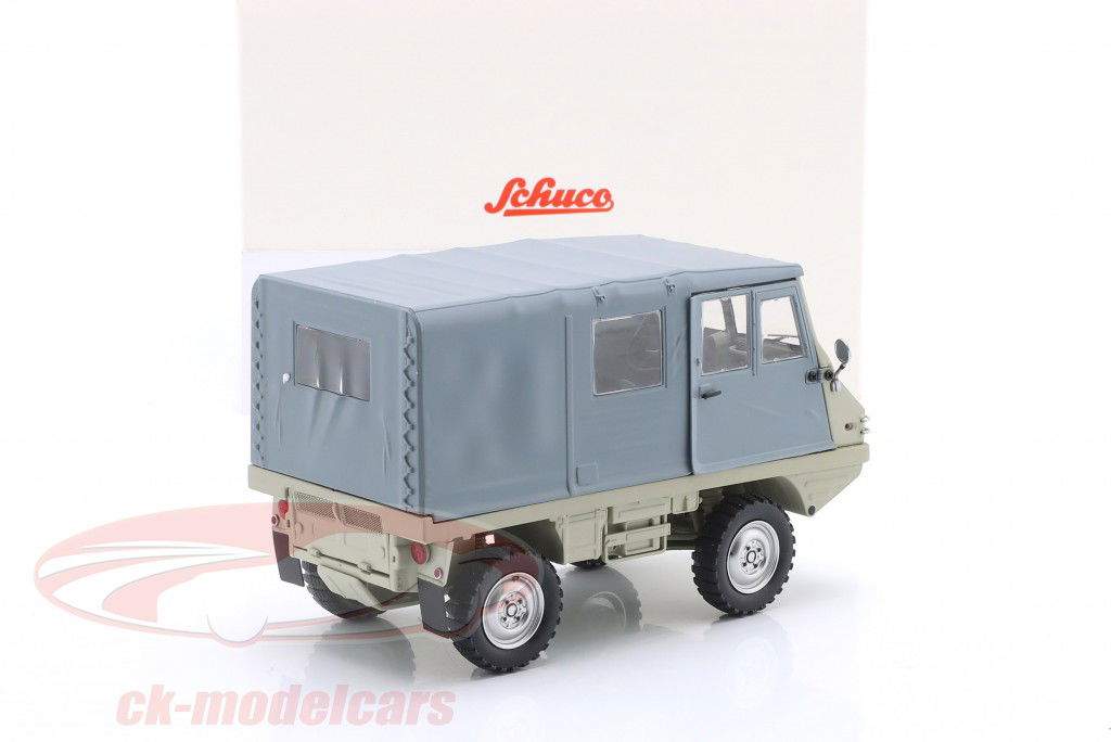 Steyr-Puch Haflinger 4x4 bege / cinza 1:18 Schuco