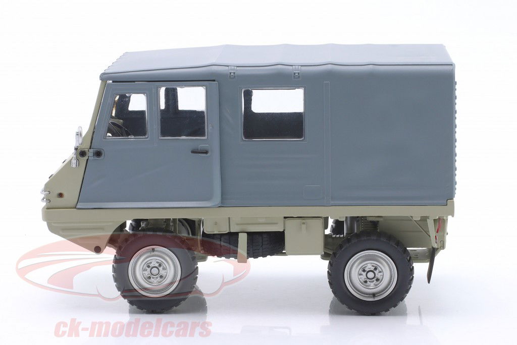 Steyr-Puch Haflinger 4x4 bege / cinza 1:18 Schuco