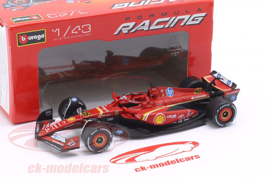 Charles Leclerc Ferrari SF-24 #16 勝者 イタリア GP 式 1 2024 1:43 Bburago