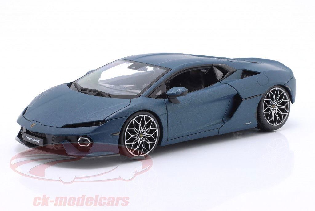 Lamborghini Temerario Año de construcción 2024 aburrido azul 1:18 Bburago