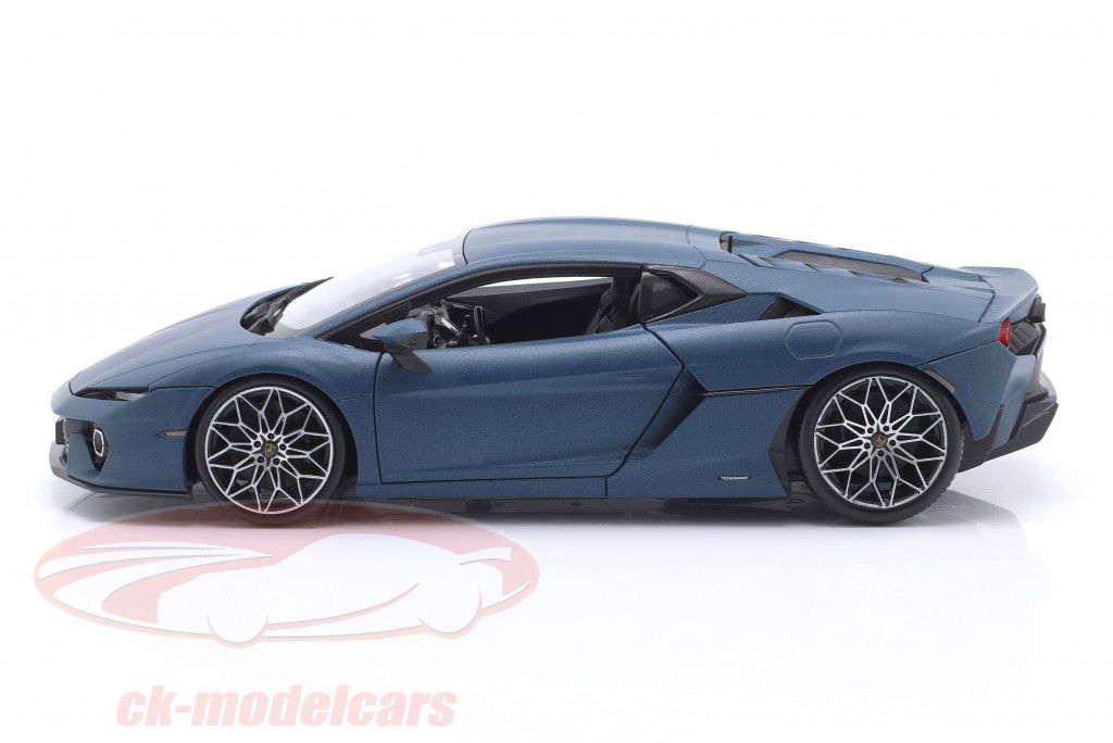 Lamborghini Temerario Año de construcción 2024 aburrido azul 1:18 Bburago