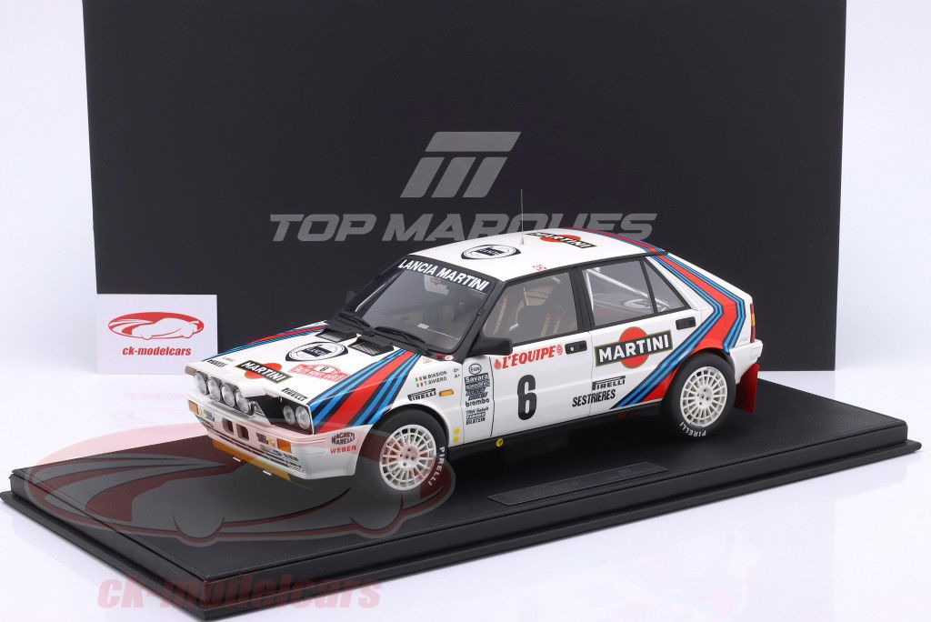 Lancia Delta HF 4WD #6 vinder Rallye Monte Carlo 1987 Biasion, Siviero 1:12 TopMarques