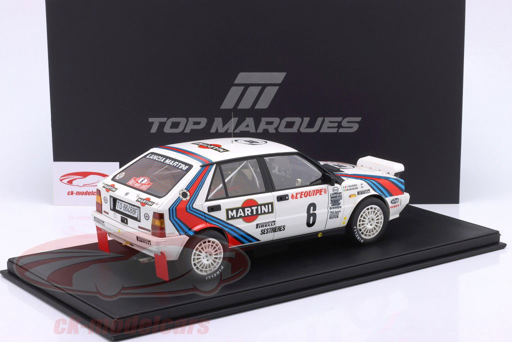 Lancia Delta HF 4WD #6 vinder Rallye Monte Carlo 1987 Biasion, Siviero 1:12 TopMarques