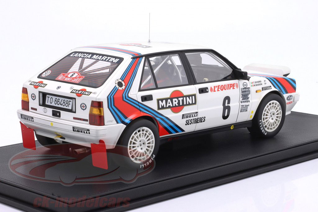 Lancia Delta HF 4WD #6 vinder Rallye Monte Carlo 1987 Biasion, Siviero 1:12 TopMarques