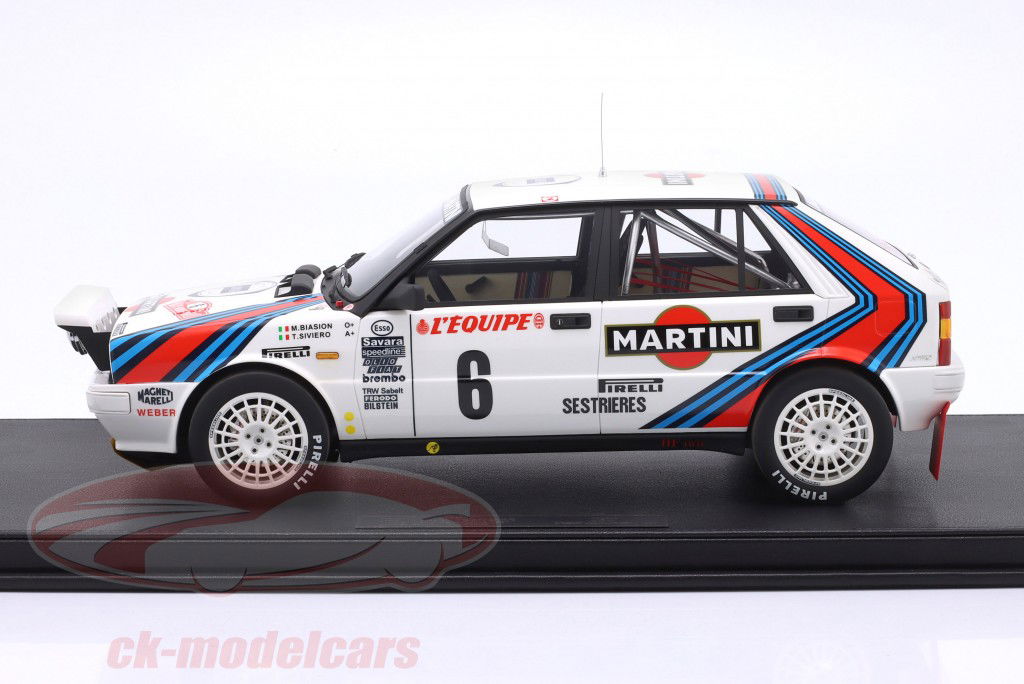 Lancia Delta HF 4WD #6 vinder Rallye Monte Carlo 1987 Biasion, Siviero 1:12 TopMarques