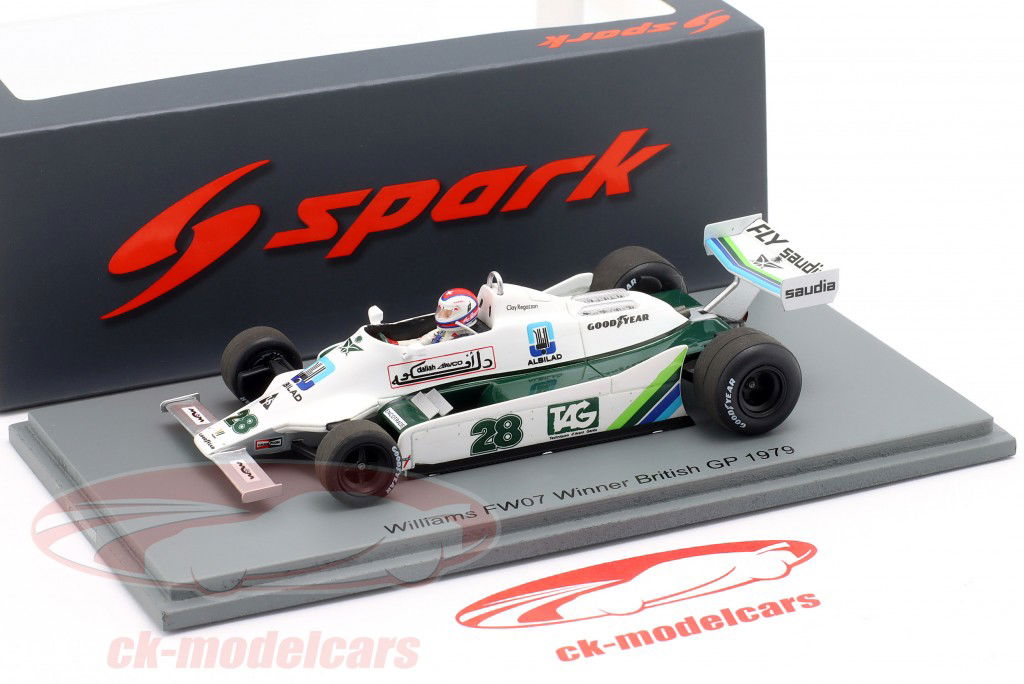 タミヤF1 Spark 1:43 Clay Regazzoni Williams FW07 #28 Winner British