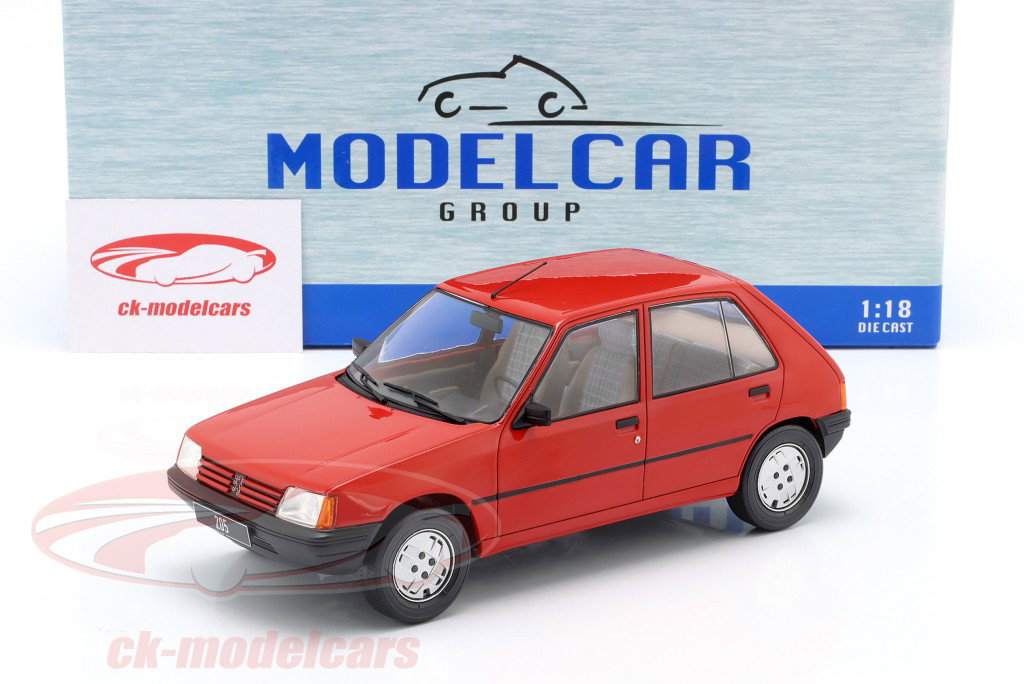ModelCarGroup 1:18 Peugeot 205 Year of construction 1984 red