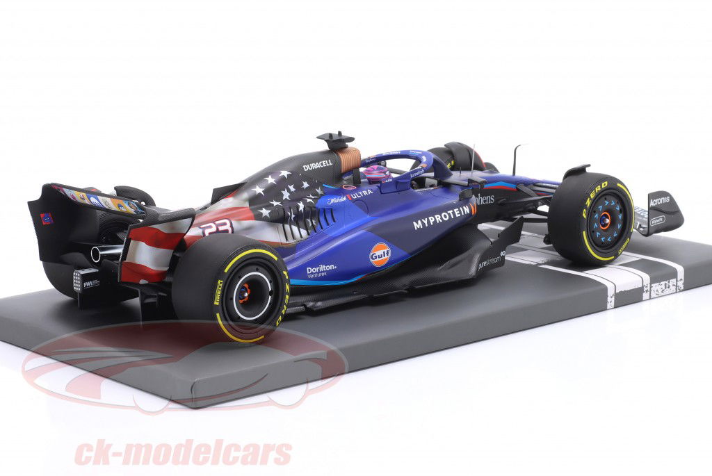 Alex Albon Williams FW45 #23 第九 美国 GP 公式 1 2023 1:18 Minichamps