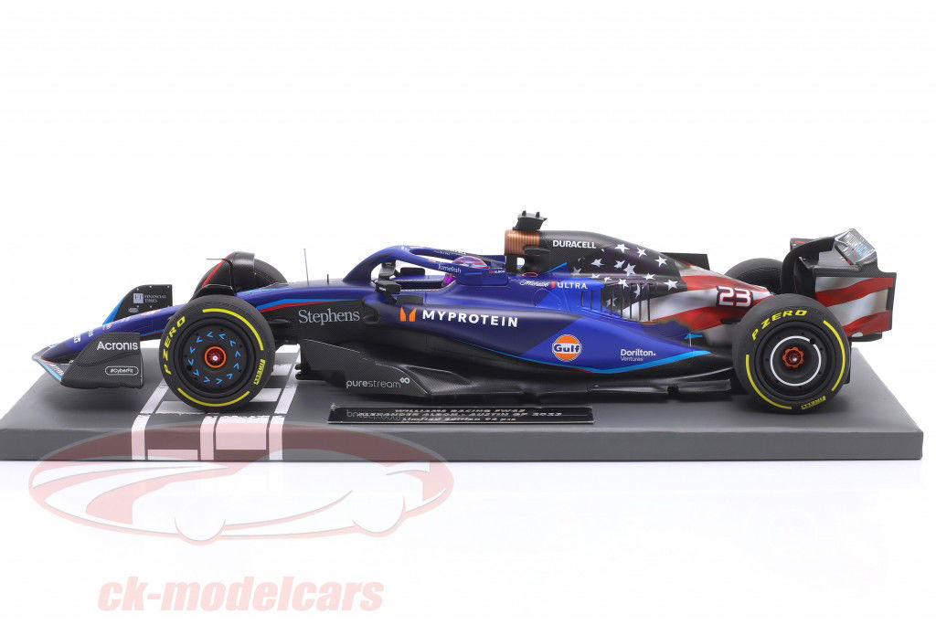 Alex Albon Williams FW45 #23 9e USA GP formule 1 2023 1:18 Minichamps