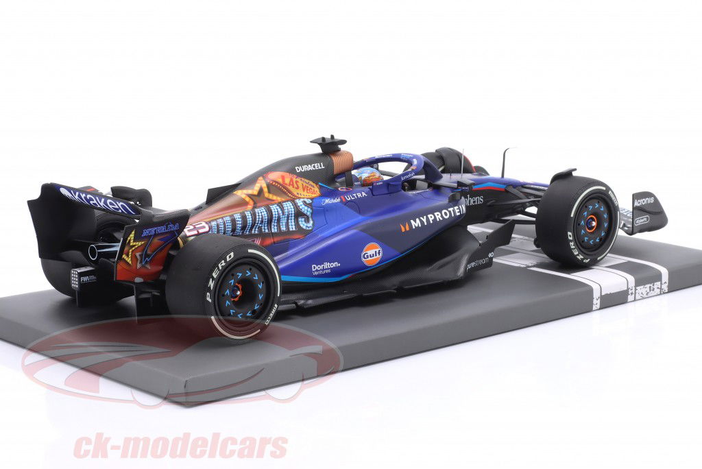 Alex Albon Williams FW45 #23 Las Vegas GP fórmula 1 2023 1:18 Minichamps