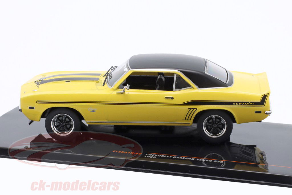 Chevrolet Camaro Yenko SYC Année de construction 1969 jaune / noir 1:43 Ixo