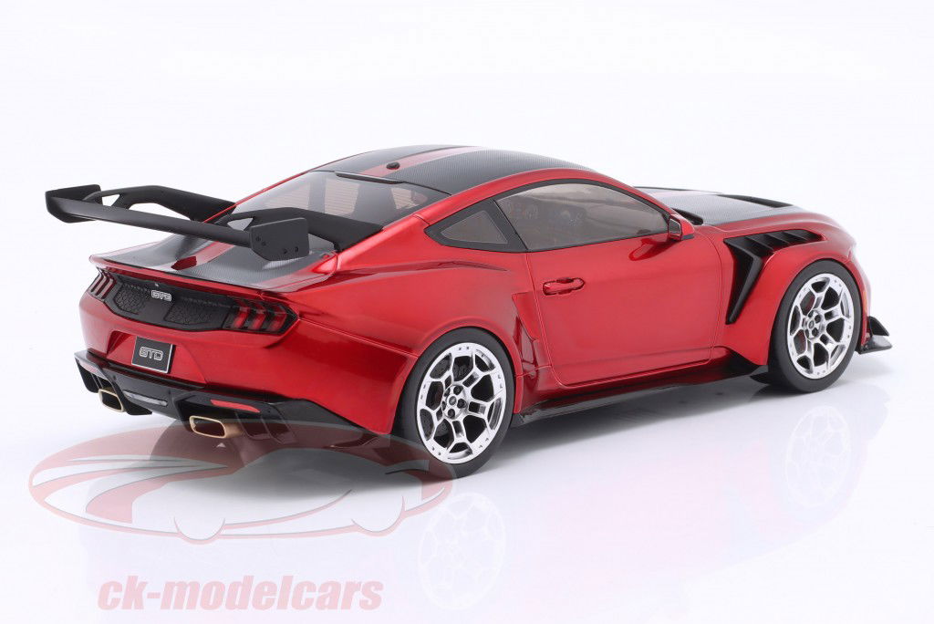 Ford Mustang GTD 建設年 2025 赤 / 黒 1:18 Ixo