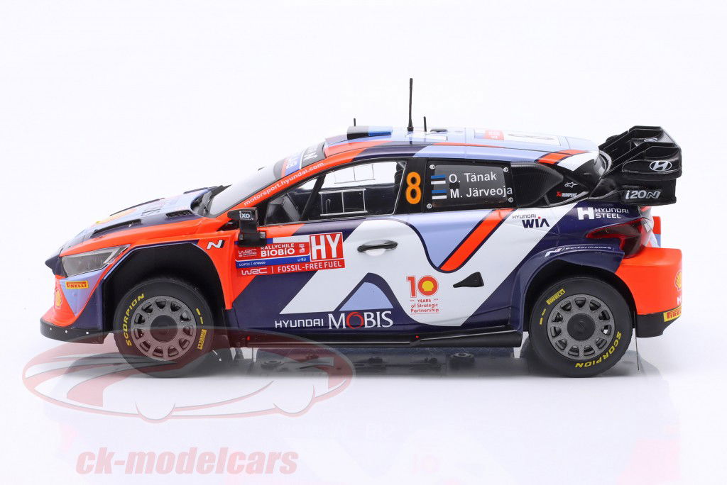 Hyundai i20 N Rally1 Hybrid #8 3rd Rallye Chile 2024 Tänak, Järveoja 1:18 Ixo