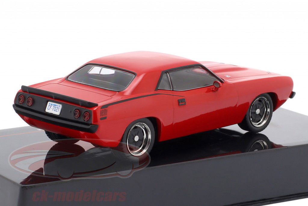 Plymouth Barracuda Ano de construção 1970 vermelho 1:43 Ixo