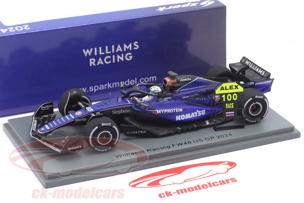 Alex Albon Williams FW46 #23 美国 GP 公式 1 2024 1:43 Spark
