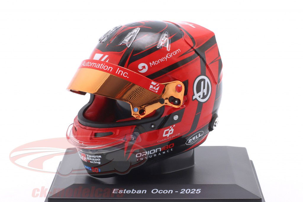 Esteban Ocon #31 MoneyGram Haas F1 Team formule 1 2025 casque 1:5 Spark