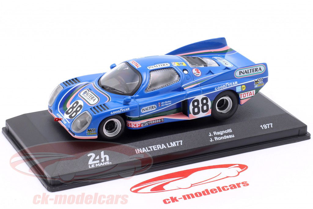 Inaltera LM77 #88 vinder GTP 24h LeMans 1977 Rondeau, Ragnotti 1:43 Altaya