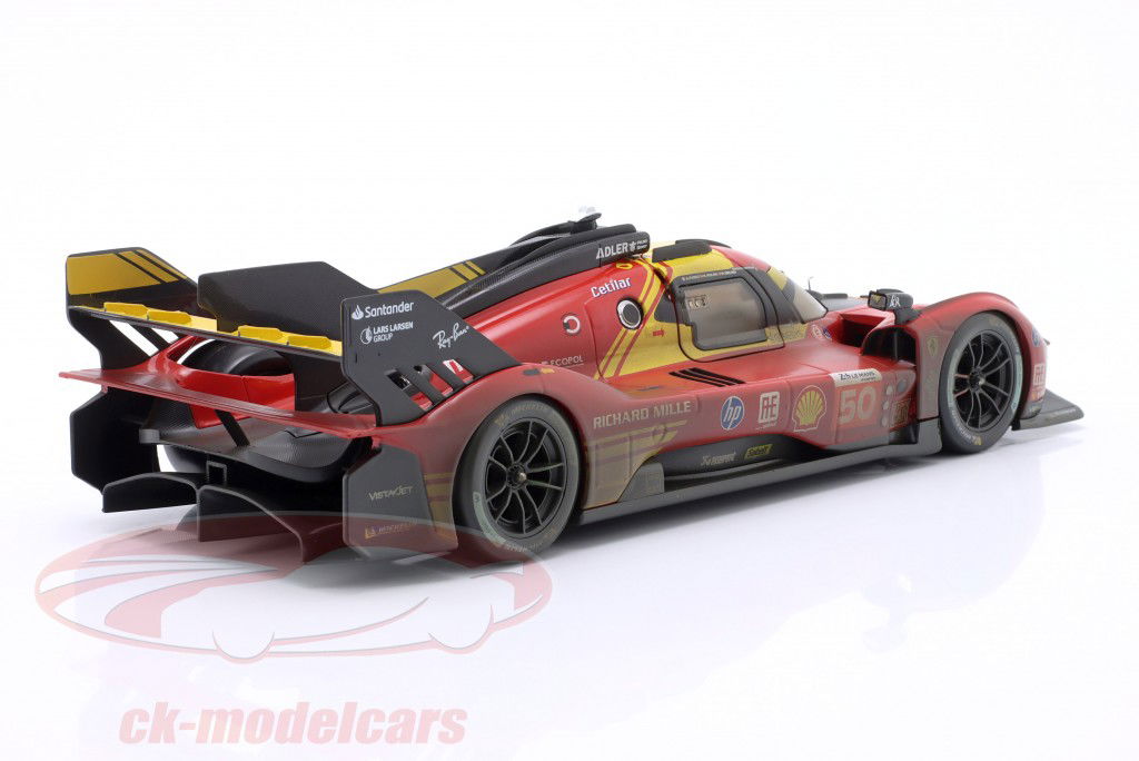 Ferrari 499P Dirty Version #50 vinder 24h LeMans 2024 AF Corse 1:18 Bburago
