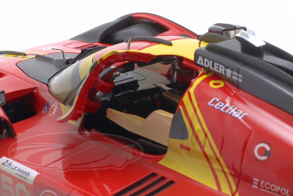 Ferrari 499P Dirty Version #50 winnaar 24h LeMans 2024 AF Corse 1:18 Bburago