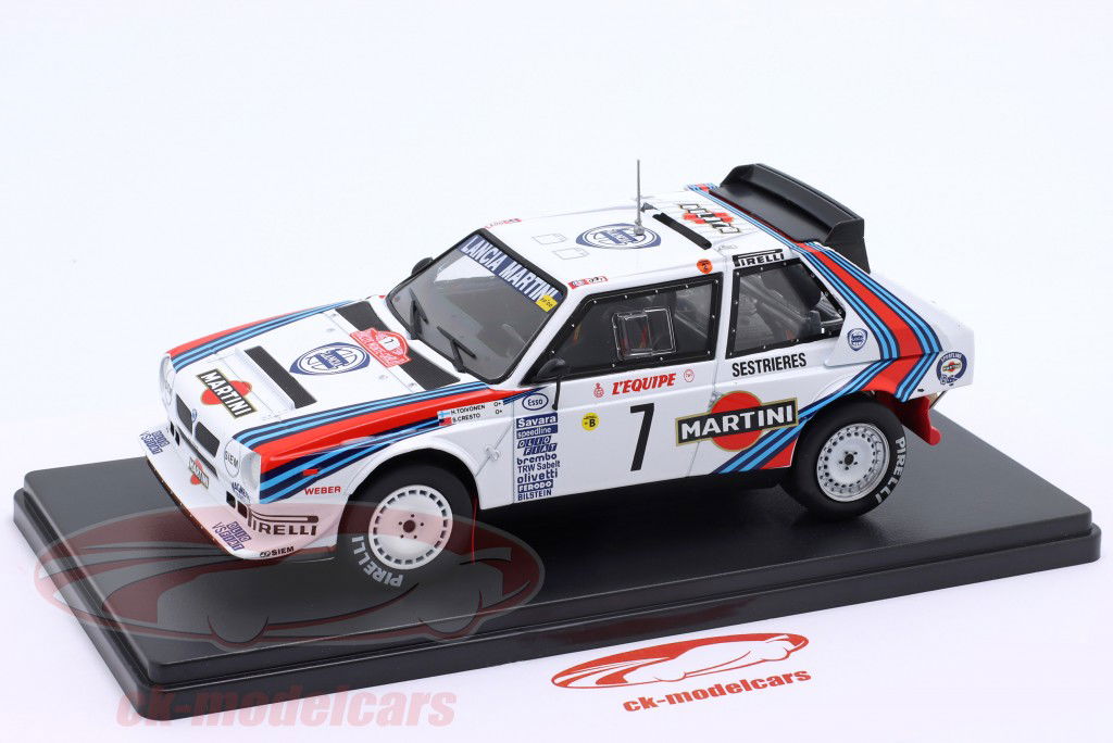Lancia Delta S4 #7 ganhador Rallye Monte Carlo 1986 Toivonen, Cresto 1:24 Altaya