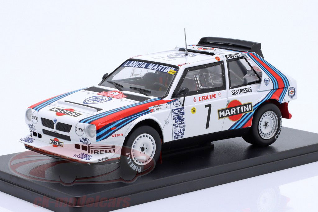 Lancia Delta S4 #7 ganhador Rallye Monte Carlo 1986 Toivonen, Cresto 1:24 Altaya