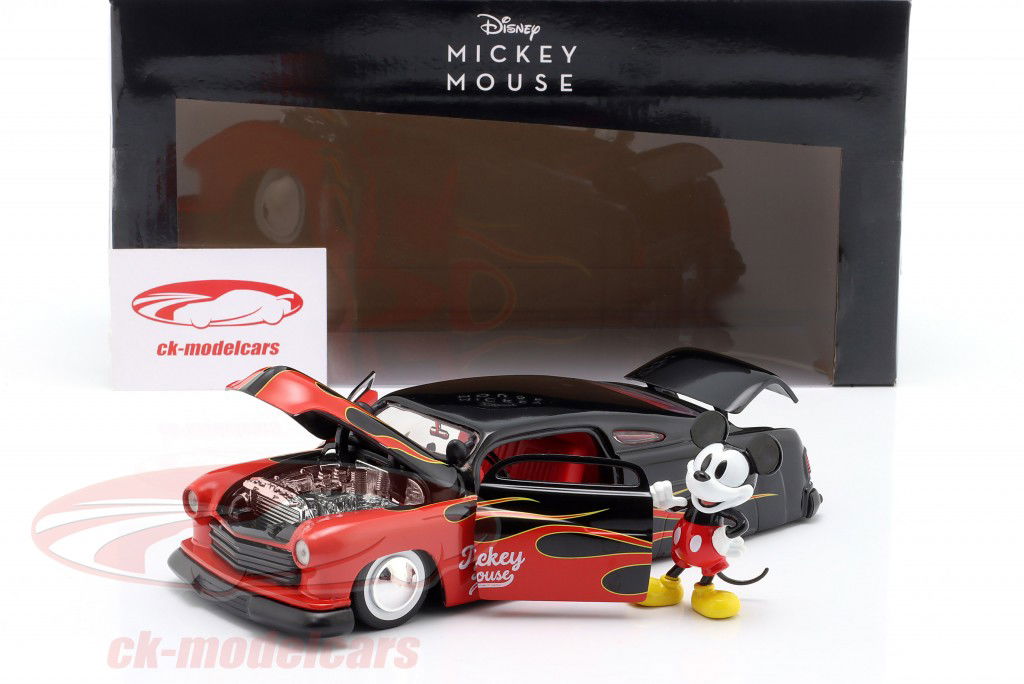 Mercury Coupe Baujahr 1951 Mickey Mouse mit Figur 1:24 Jada Toys