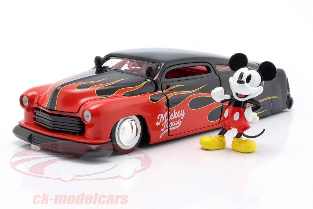 Mercury Coupe Ano de construção 1951 Mickey Mouse com figura 1:24 Jada Toys