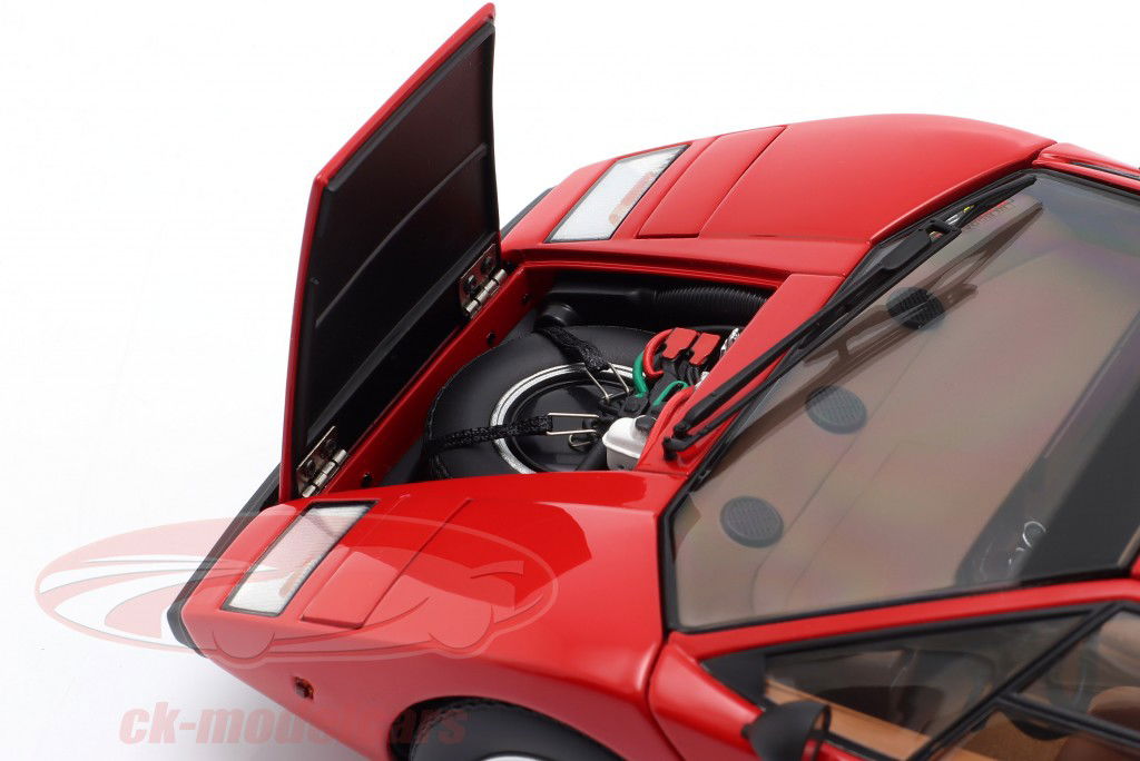 Lamborghini Countach LP 400 Byggeår 1974 rød 1:18 Kyosho