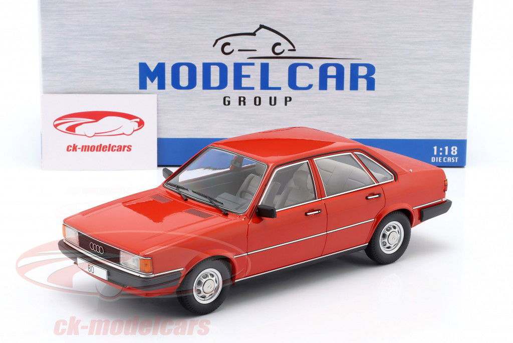 Audi 80 GLS (B2) Ano de construção 1978 vermelho 1:18 ModelCar Group