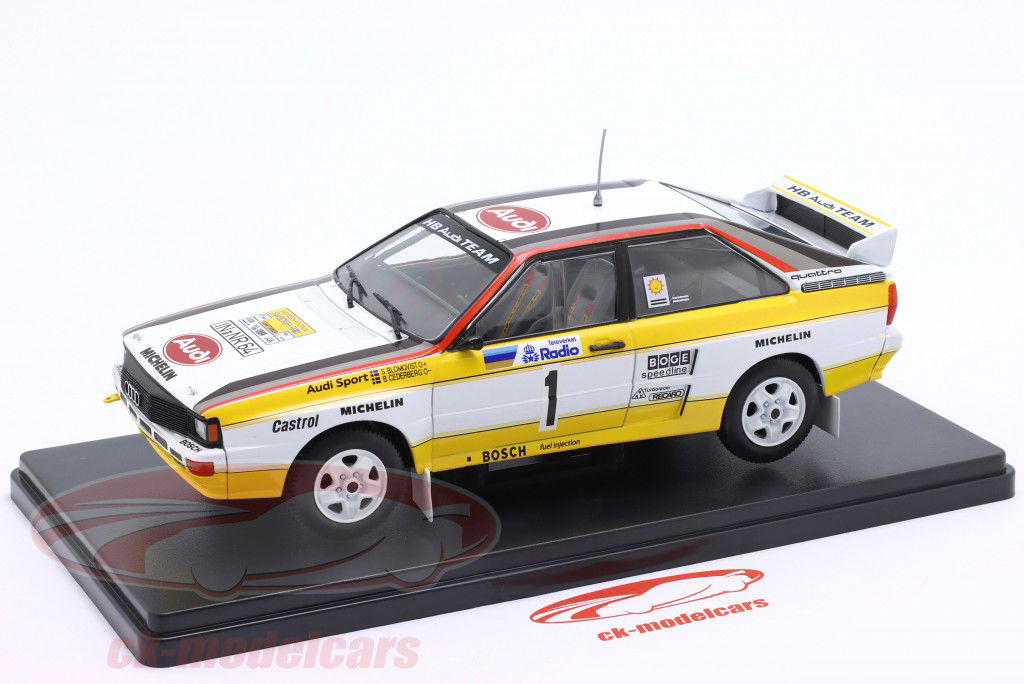 Audi Quattro A2 #1 победитель Rallye Швеция 1984 Blomqvist, Cederberg 1:24 Altaya
