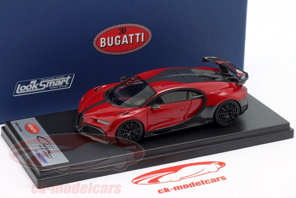 Bugatti Chiron Pur Sport Byggeår 2020 rød 1:43 LookSmart