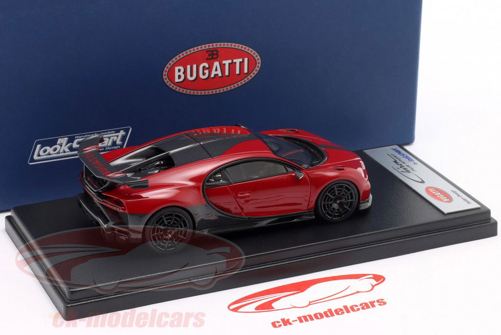 Bugatti Chiron Pur Sport Byggeår 2020 rød 1:43 LookSmart