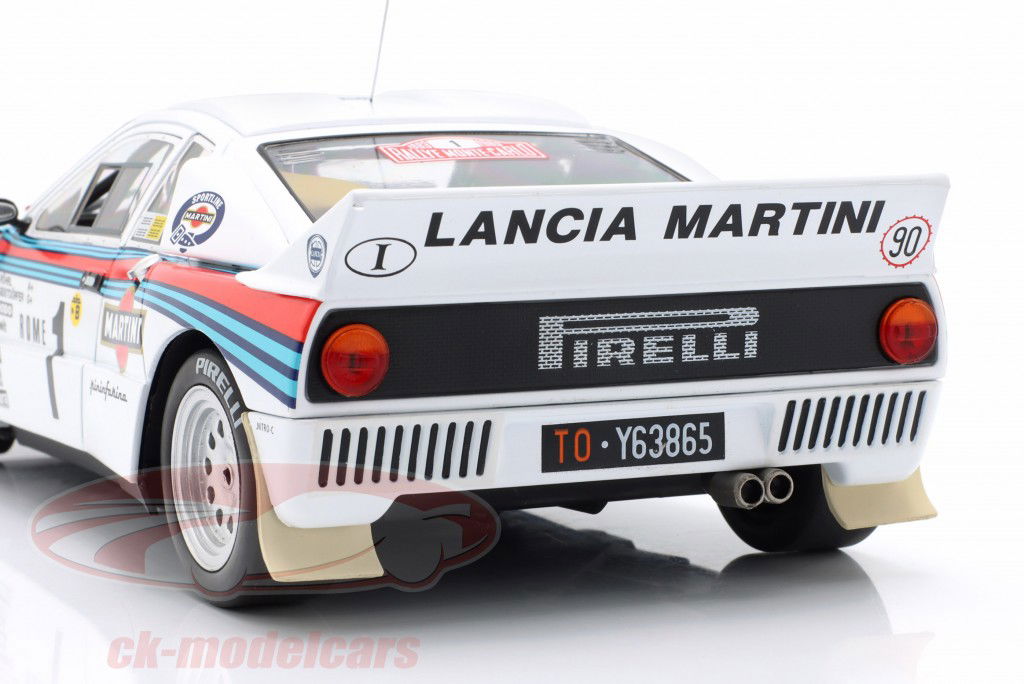Lancia 037 #1 vinder Rallye Monte Carlo 1983 Röhrl, Geistdörfer 1:18 WERK83