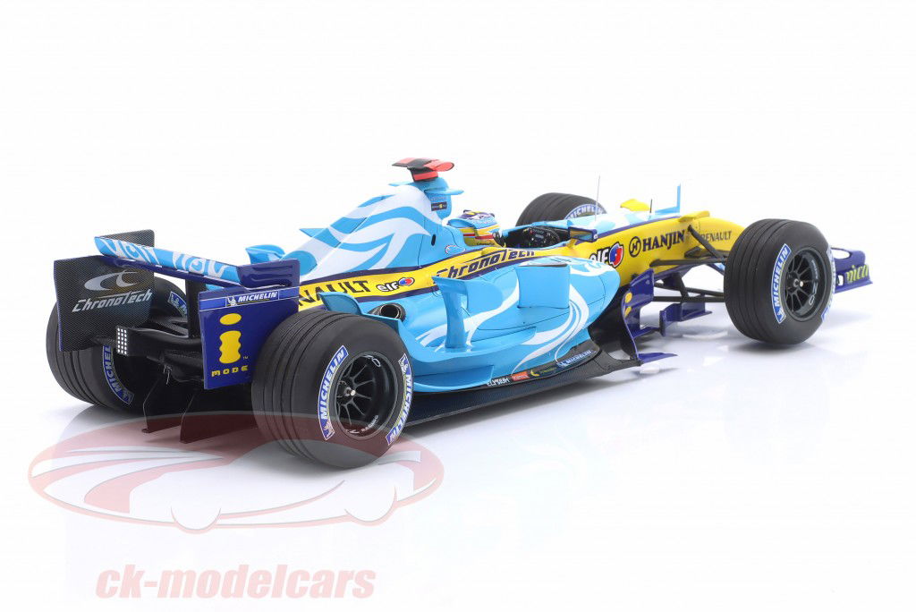 Fernando Alonso Renault R26 #1 vincitore britannico GP formula 1 Campione del mondo 2006 1:18 Minichamps